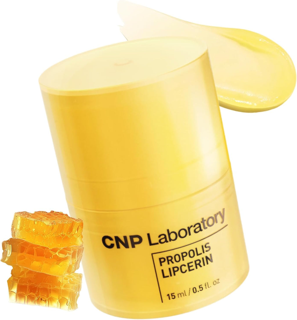 CNP Propolis Lipcerin 01 Original Lip Butter - 12-Hour Hydration, Manuka Honey & Propolis Extract, Hypoallergenic, Korean Skincare, Gifts for Women