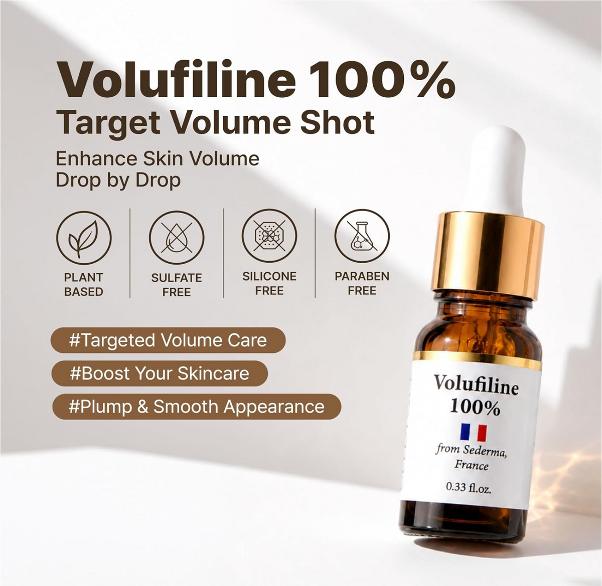 Volufiline 100% by Sederma, France 0.33 fl.oz.