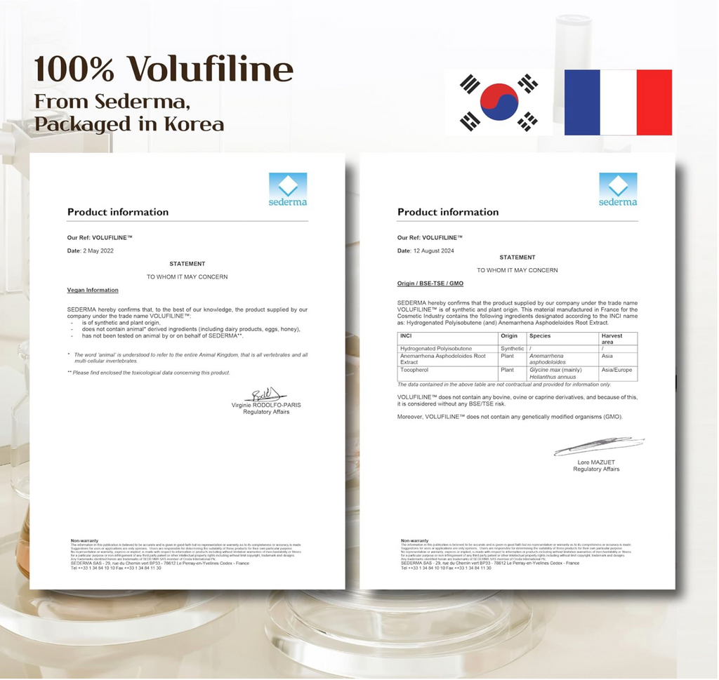 Volufiline 100% by Sederma, France 0.33 fl.oz.